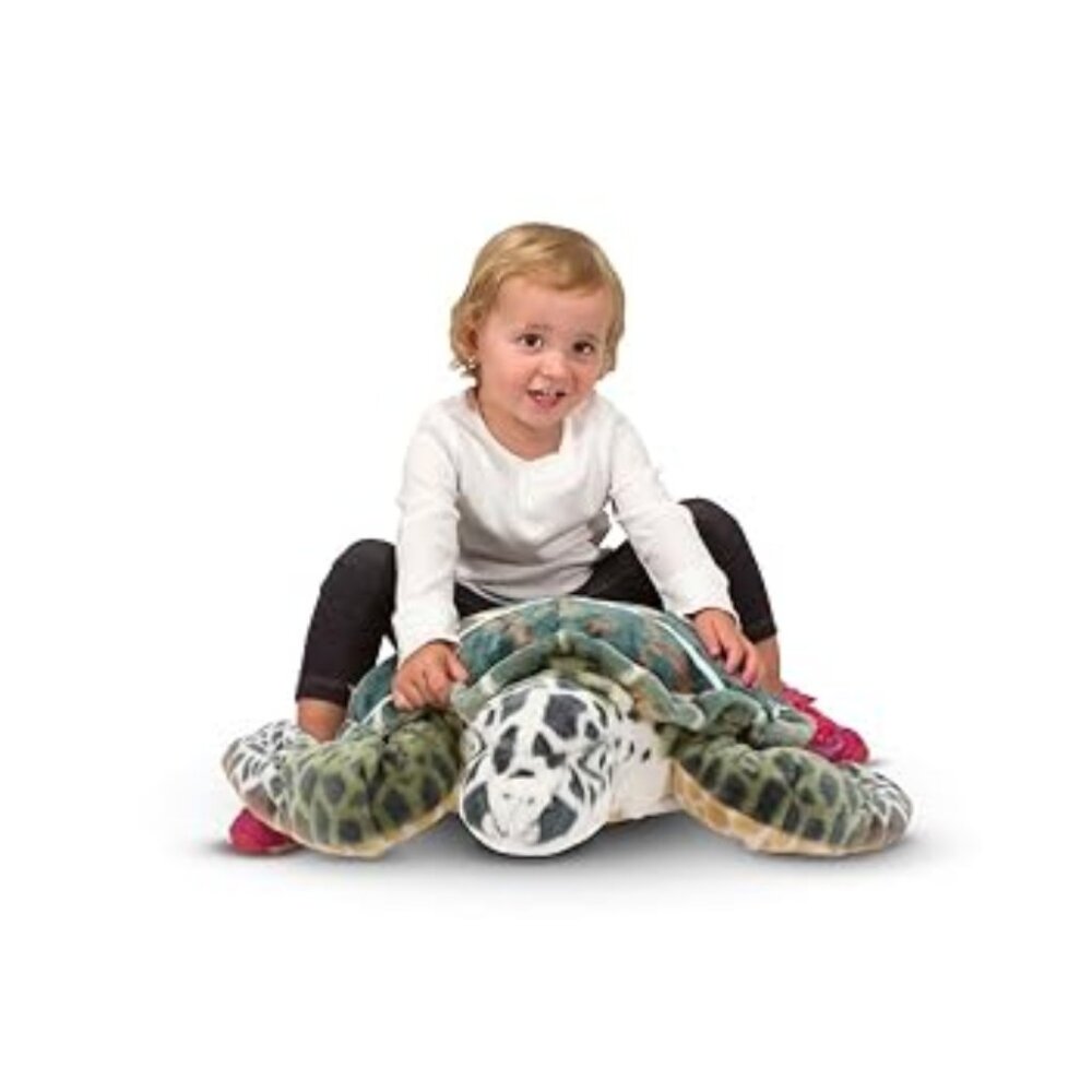 Melissa and Doug Giant Sea Turtle Plush EUC